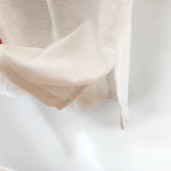 NWT James Perse White Rolled Sleeve Cotton Blend White T-Shirt Dress Size 1 or S - Picture 8 of 9